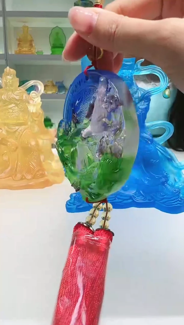 手工艺品琉璃古法琉璃车挂