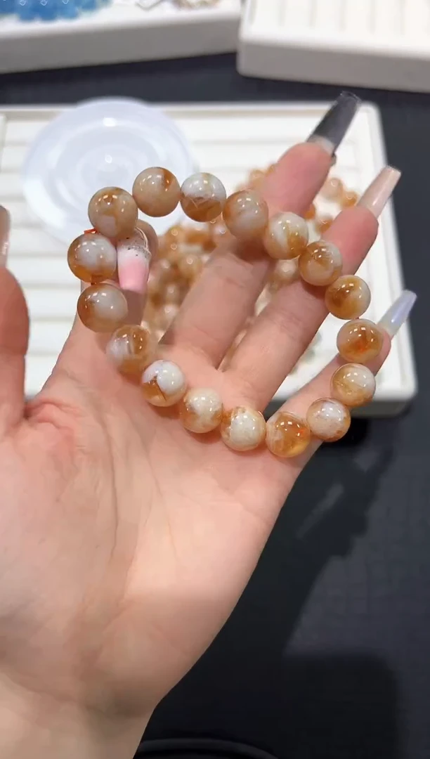 水晶手链未镶嵌20a多样性发其一【1条】默认微瑕12mm