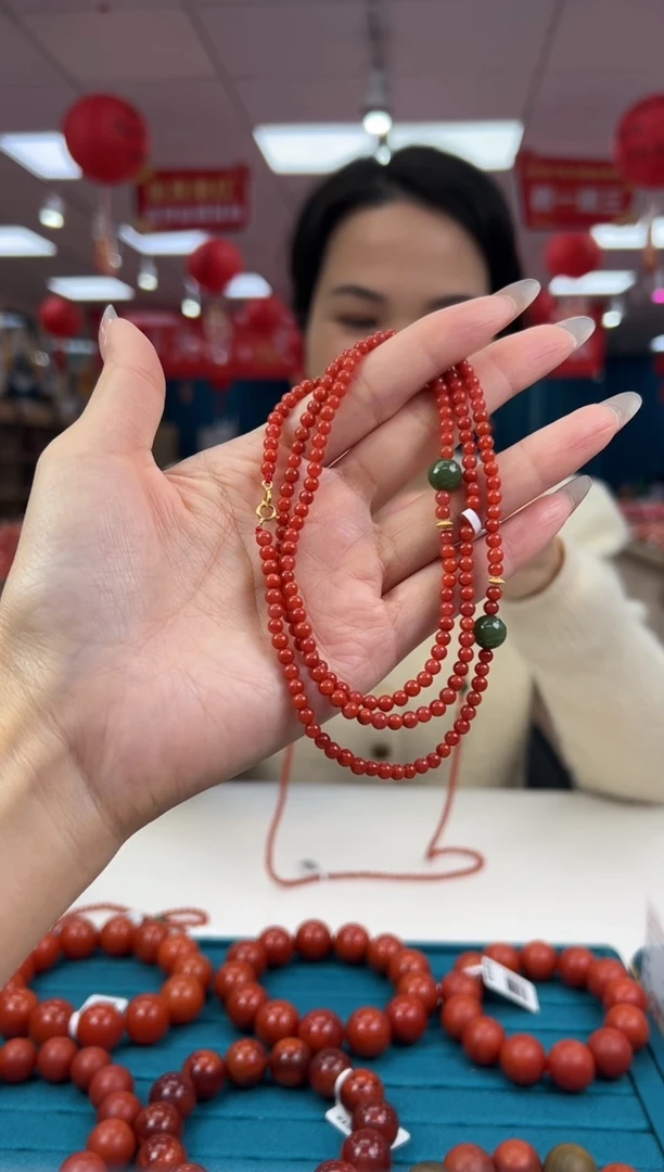 【闪购商品】南红玛瑙项链未镶嵌1.17-（多样式）