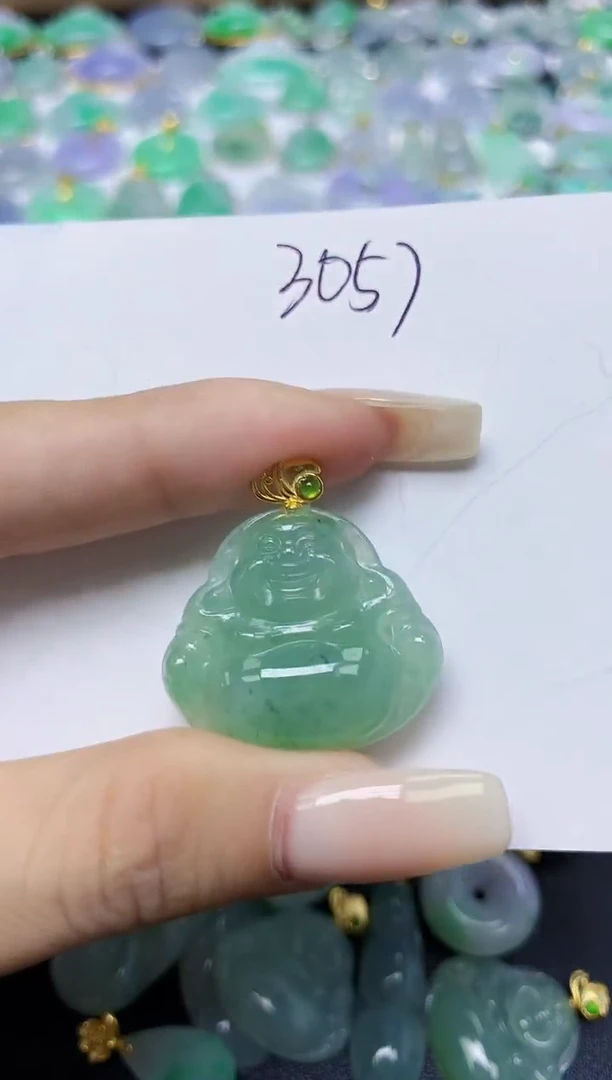 翡翠未镶嵌颈饰天然缅甸翡翠A货