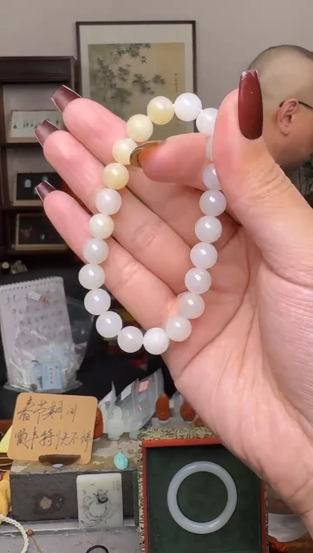 【闪购商品】和田玉挂件未镶嵌1682-9mm俄料