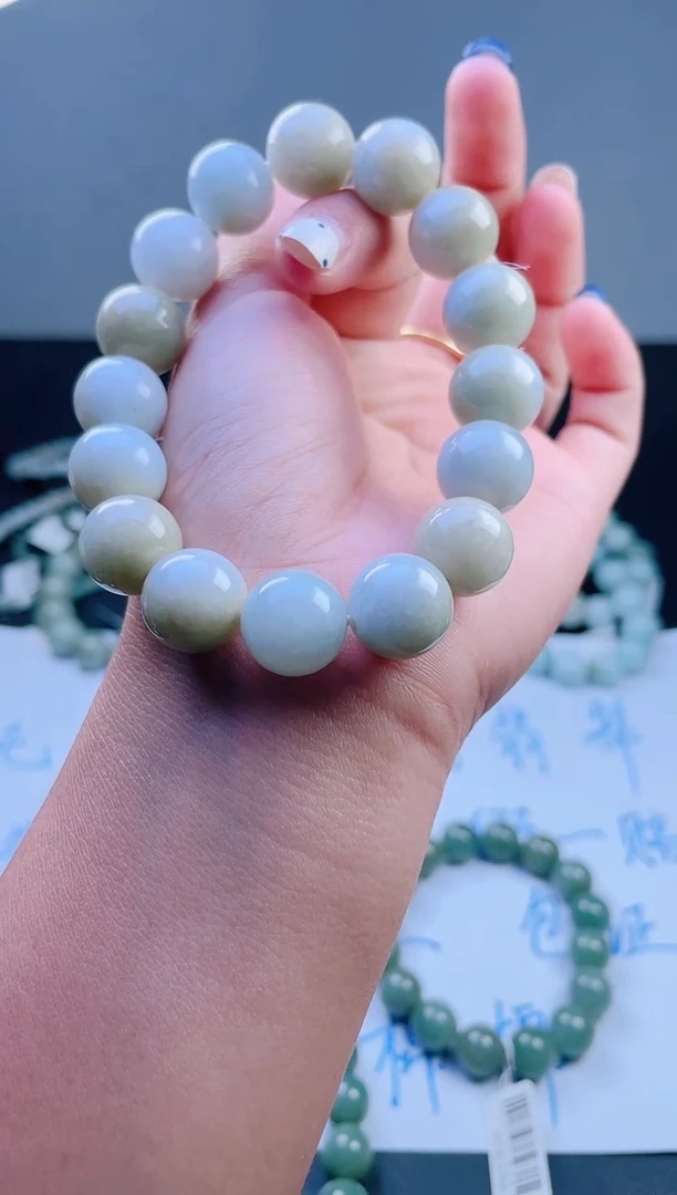 未镶嵌手链翡翠珠串