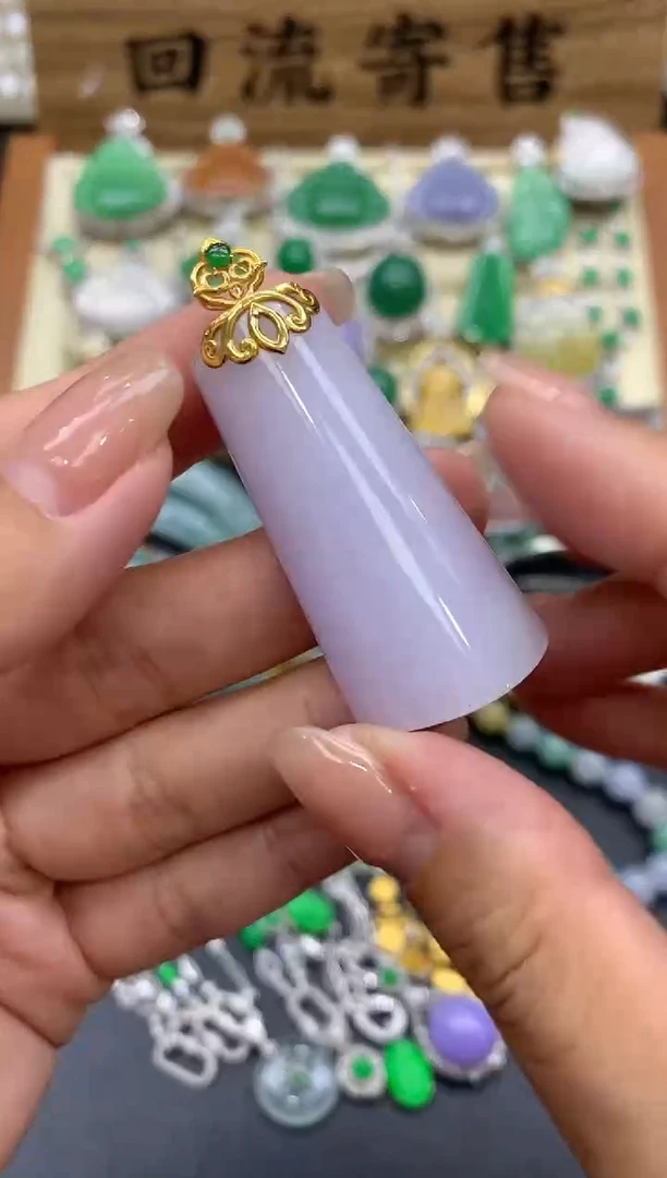 【闪购商品】翡翠颈饰18K金镶嵌372-中国好珍宝