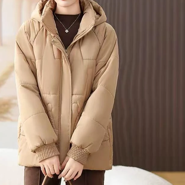 8498-Q秋冬新款中老年加厚保暖棉服外套女【新】