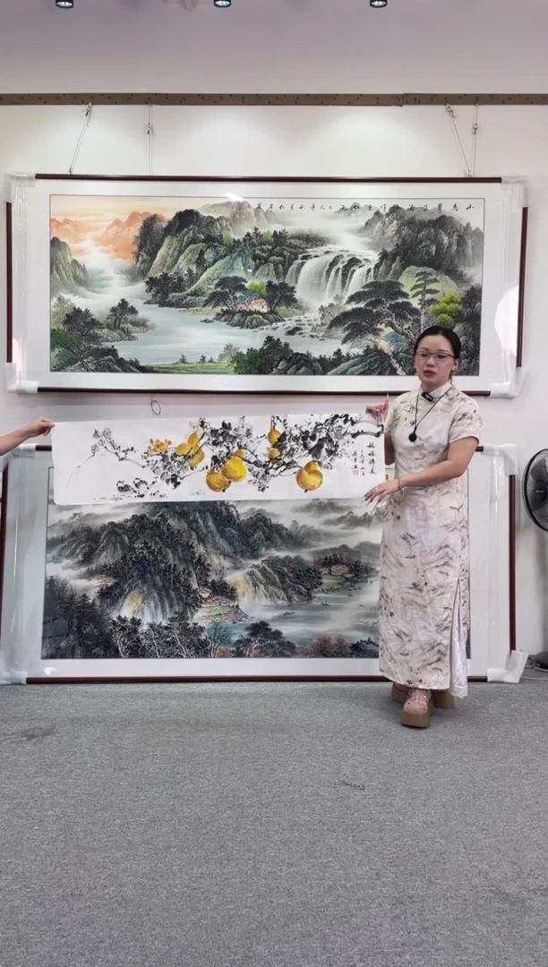国画葫芦164*48手绘国画