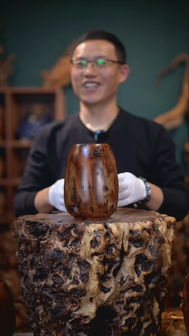 【闪购商品】枣木雷击枣木鸡心罐