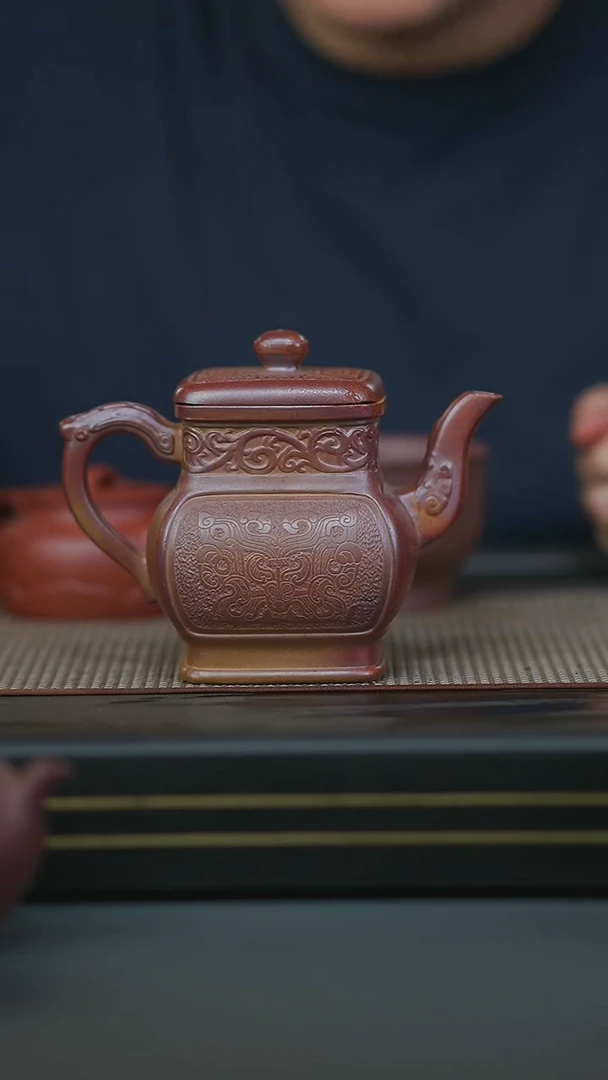 茶壶紫砂段泥柴烧四方
