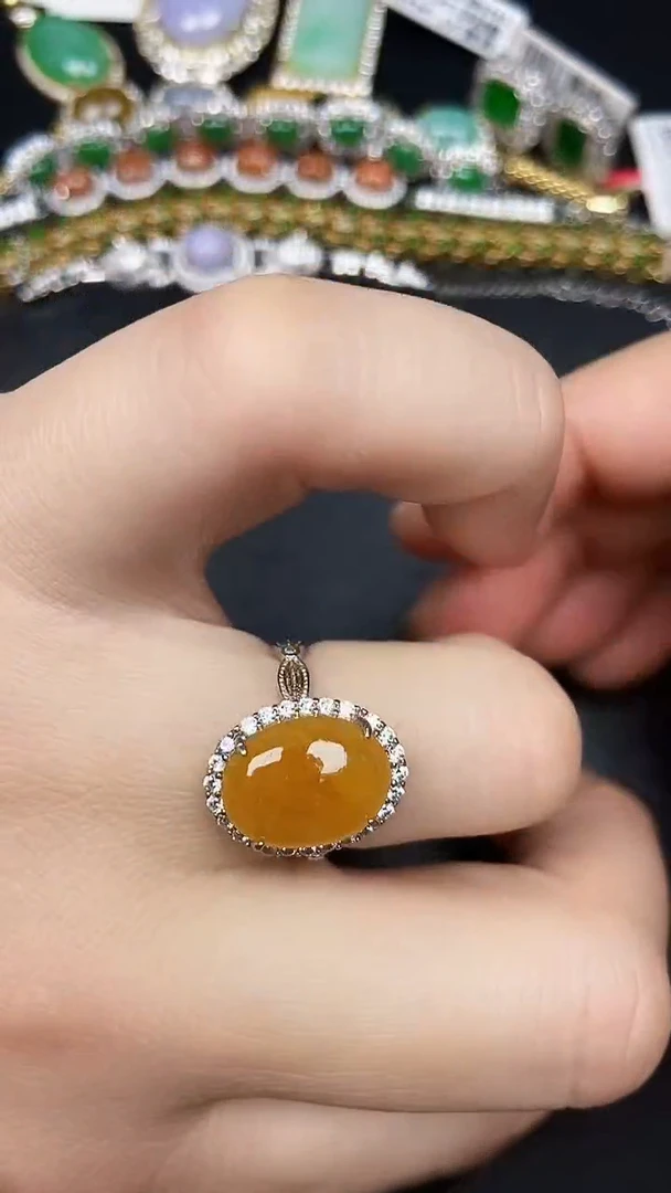 银S925镶嵌戒指翡翠2970