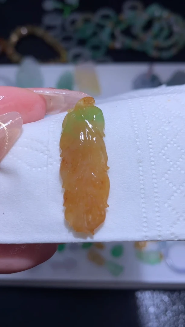 未镶嵌定制翡翠羽毛