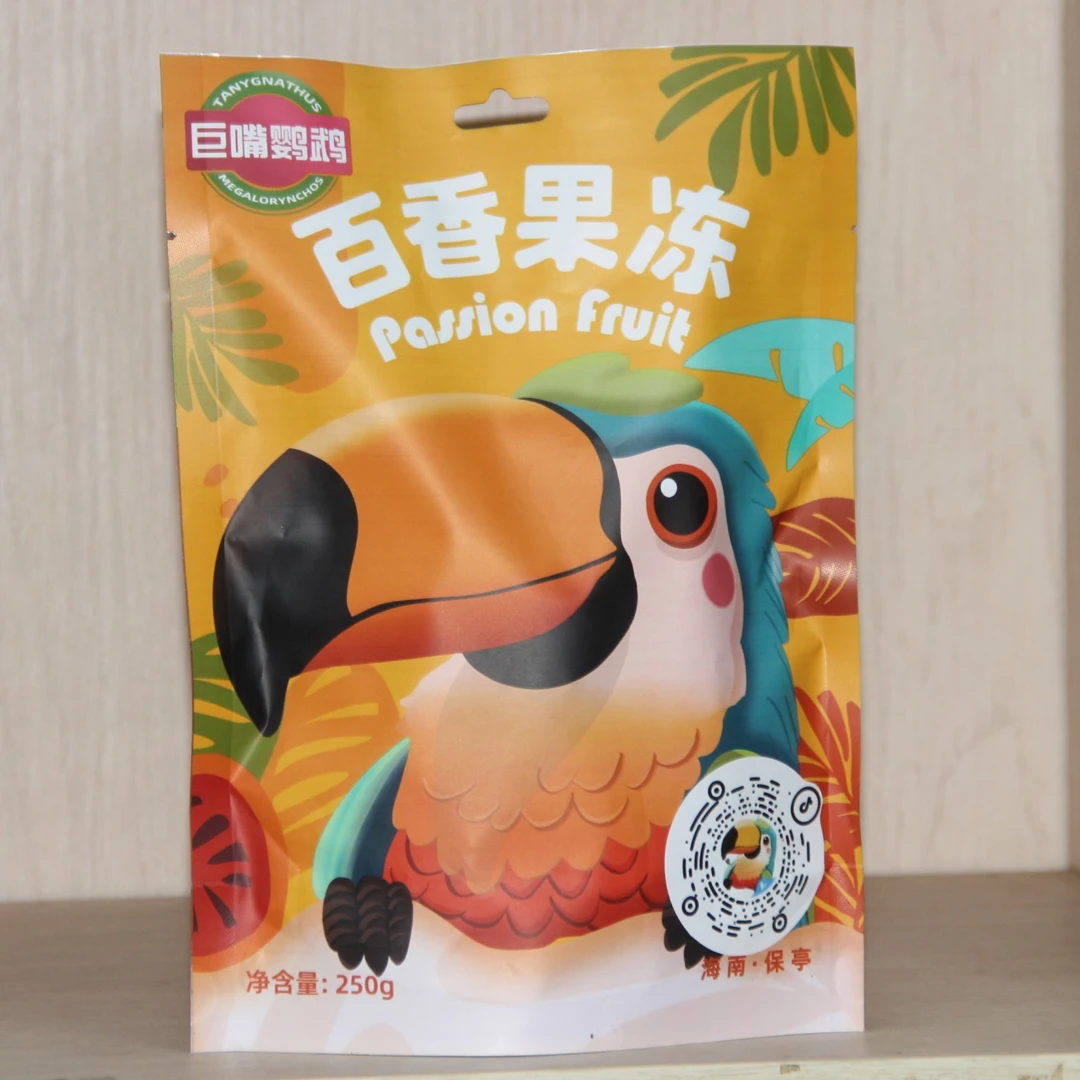 巨嘴鹦鹉百香果冻250g*2袋