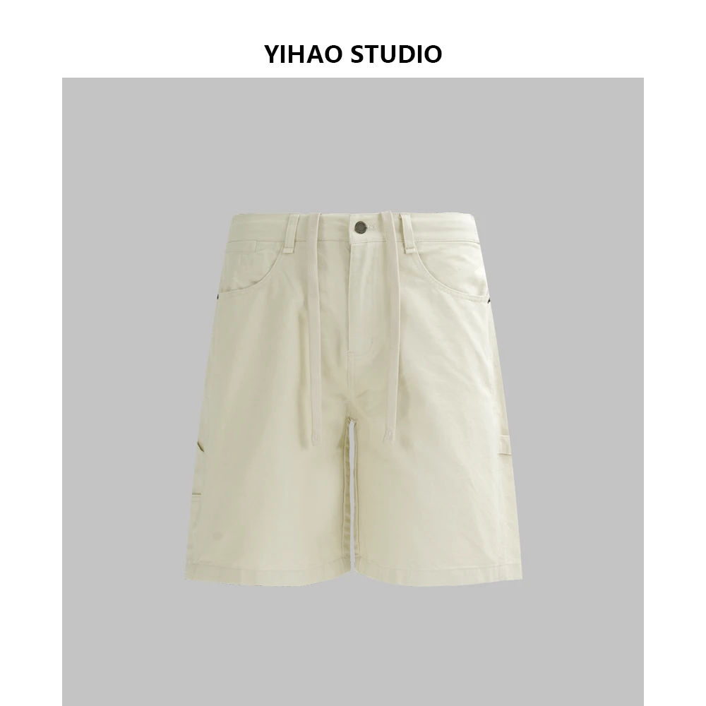 YIHAO STUDIO夏季新款男士宽松简约短裤美式潮流时尚百搭五分裤