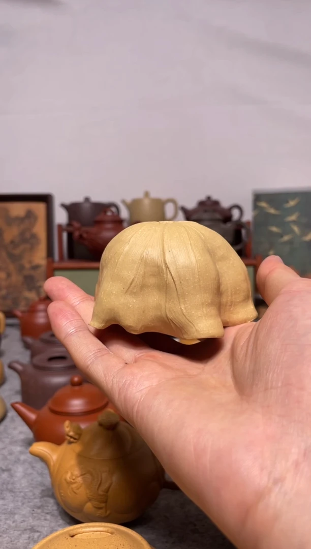 茶壶紫砂全手工本绿手工泥荷叶杯