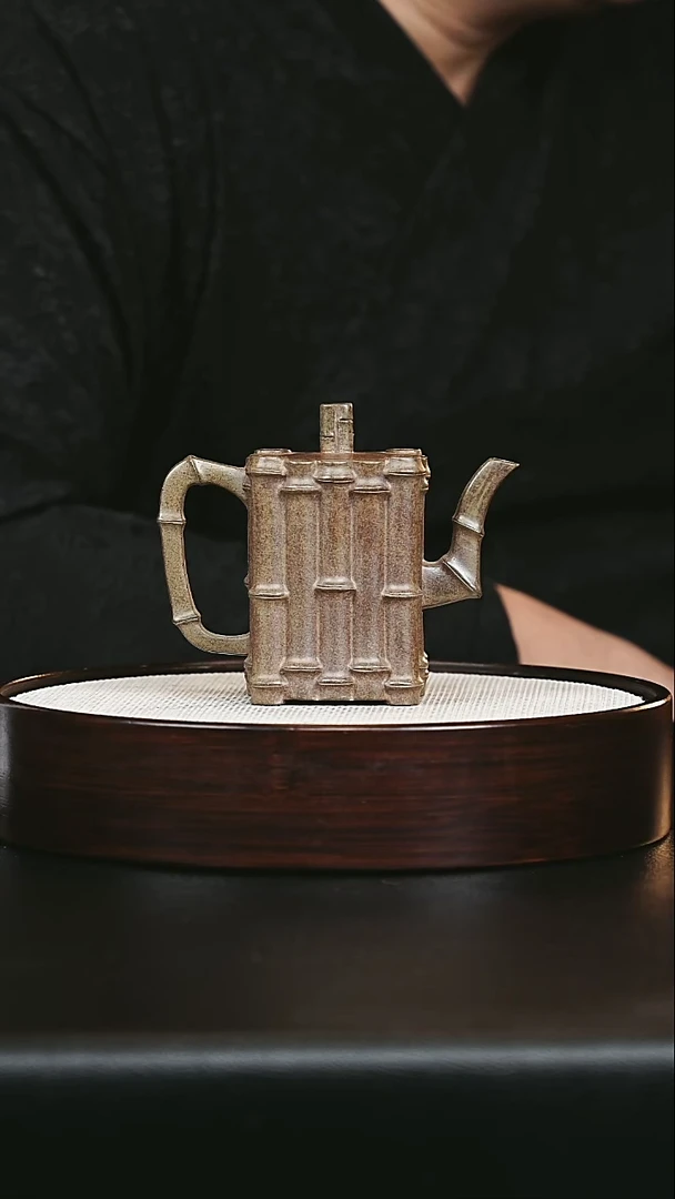 茶杯紫砂宜兴紫砂 四方一捆竹 虎皮金砂 王燕 h141