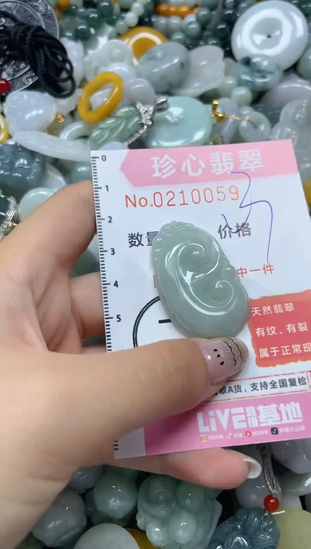 翡翠未镶嵌颈饰闪购0210059