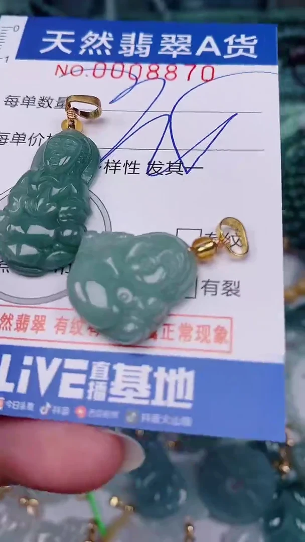 翡翠未镶嵌颈饰00008870