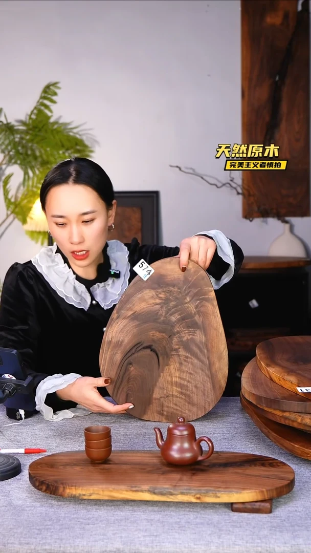 木北美黑胡桃原木.干裂疤结不属于商品质量问题完美主义者慎拍