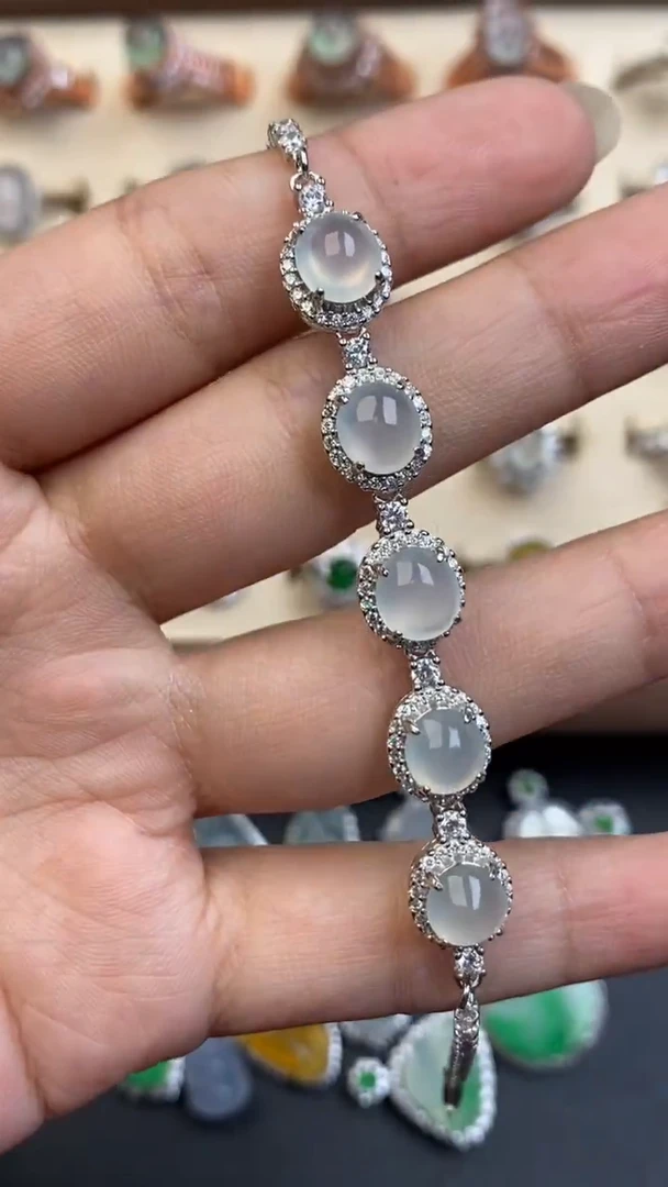 银S925镶嵌定制翡翠67969679