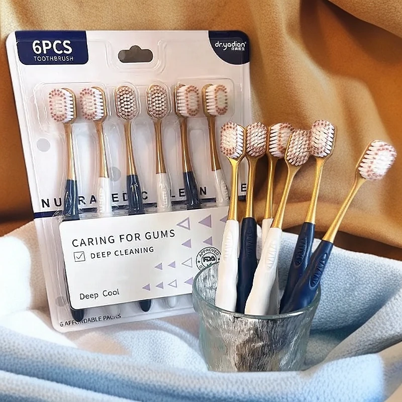 山姆超市同款宽头密丝柔高档成人牙刷软毛家用高密清洁深层口腔内