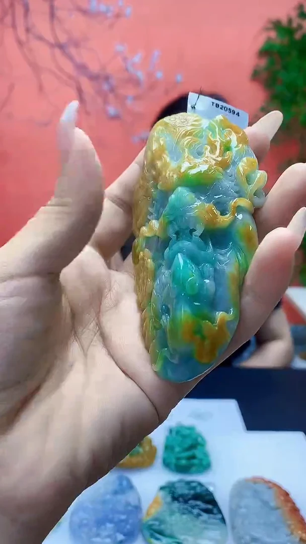 未镶嵌定制翡翠5160ty-毛货挂件182