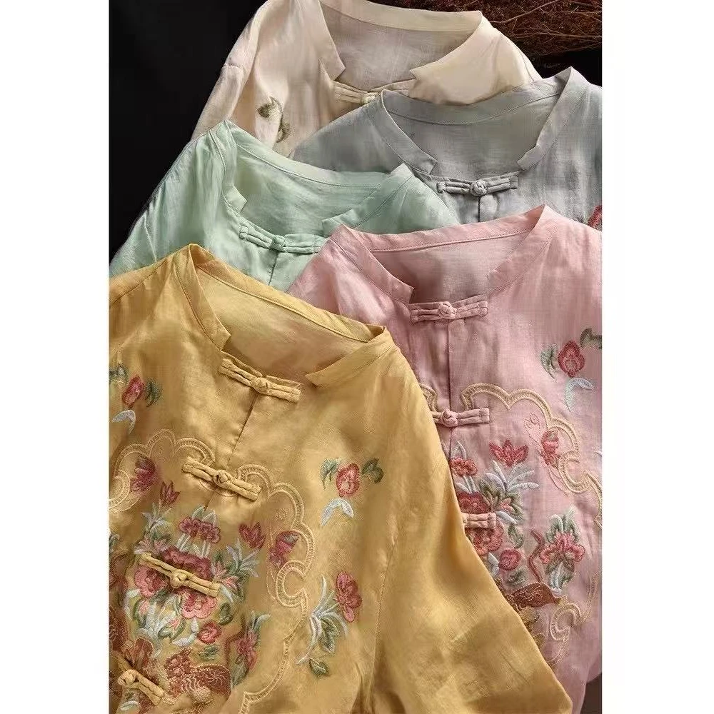 女士新中式重工刺绣长袖开衫