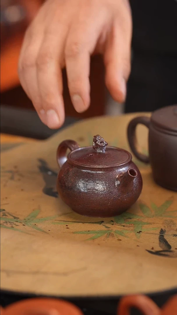茶壶紫砂原矿手工制作