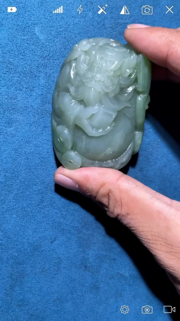 和田玉未镶嵌把件XT钟馗把件 唐老师作品