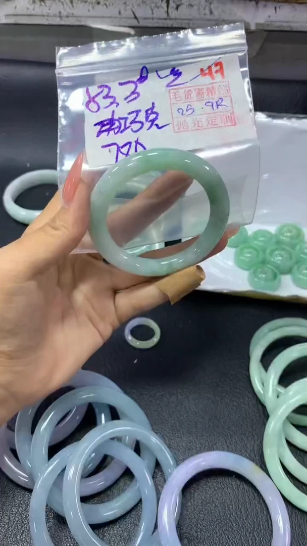 未镶嵌定制翡翠巧*力47毛货需精细抛光定制+多样性发1+780
