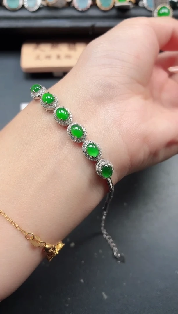 银S925镶嵌戒指翡翠1111