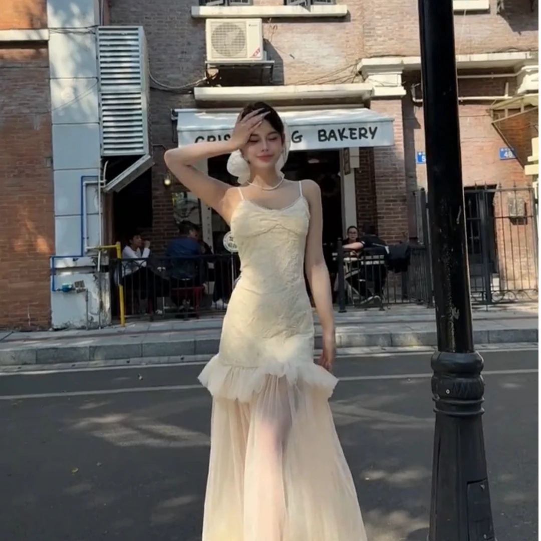 【宣宣家】（美裙预热）夏季森系收腰抹胸短裙连衣裙- LXUJL48996