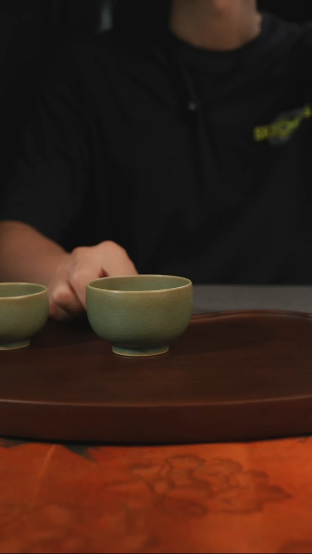 杯子柴烧 大罗汉 汝州原产地原矿仿古老釉
