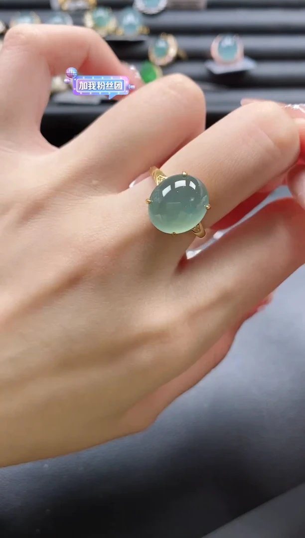 【闪购商品】翡翠戒指银S925镶嵌51151