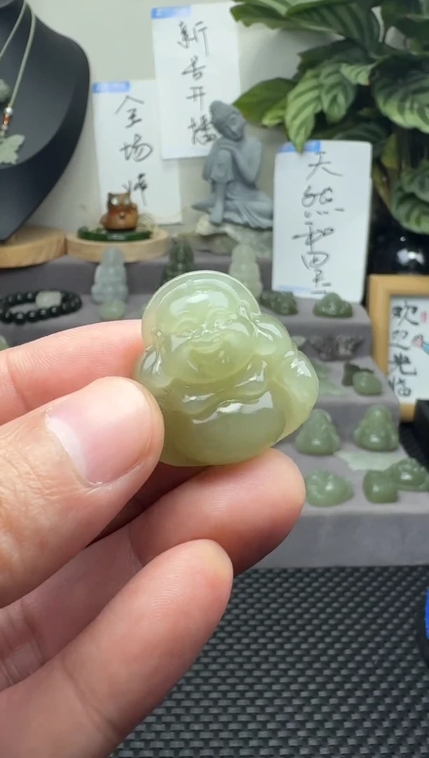 颈饰未镶嵌和田玉30mm 多样性发一、赠绳  完美主义慎拍