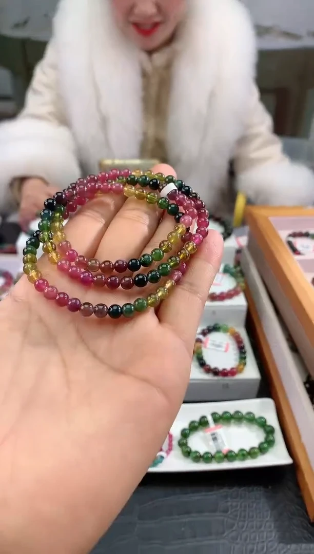 【闪购商品】碧玺手串未镶嵌多样性发一条