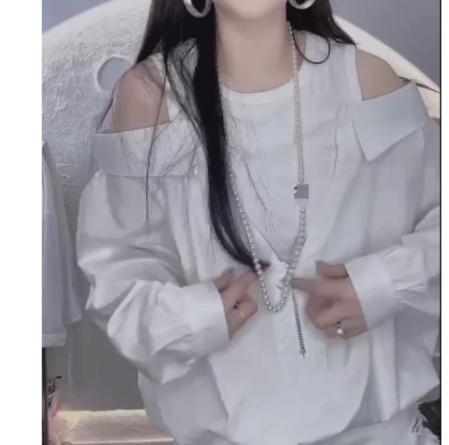 2025夏季新款同款洋气减龄韩版套装上衣假两件爆款-甜ox