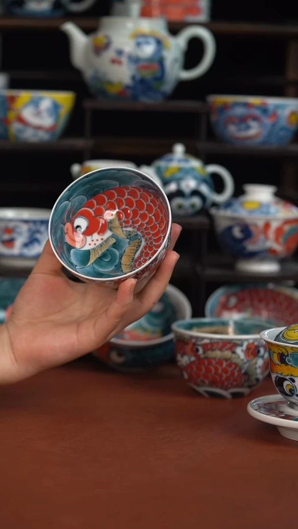老师作品九鱼水缸杯（宠粉福利）