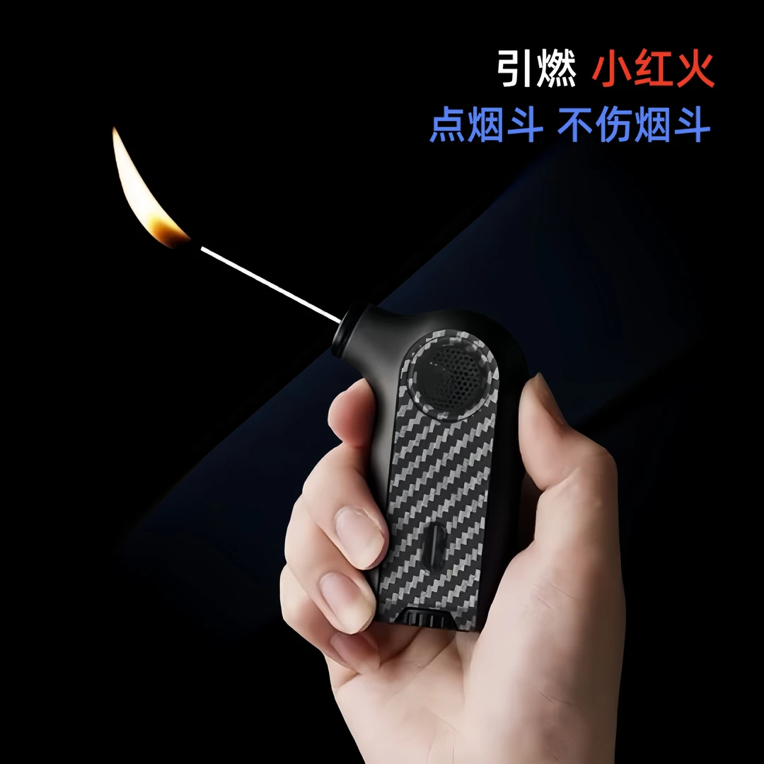 引燃多用途斜火烟斗打火机低温小红火不伤烟斗创意高档定制烟具