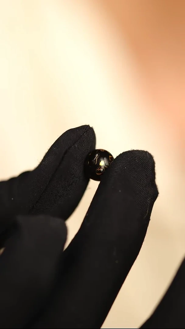 @0.8螺钿黑金 @大漆珠 非遗大漆
