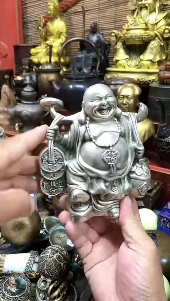 鸿兴工艺摆件把件站弥勒