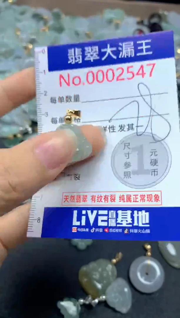 翡翠未镶嵌吊坠(不含链)2547