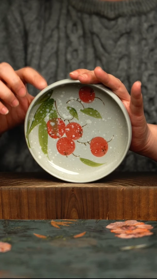 杯釉下彩手工手绘同款陶器