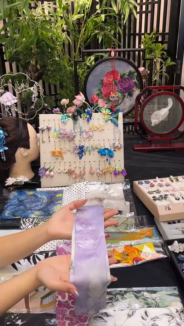 织绣莫*沫非遗手工苏绣饰品