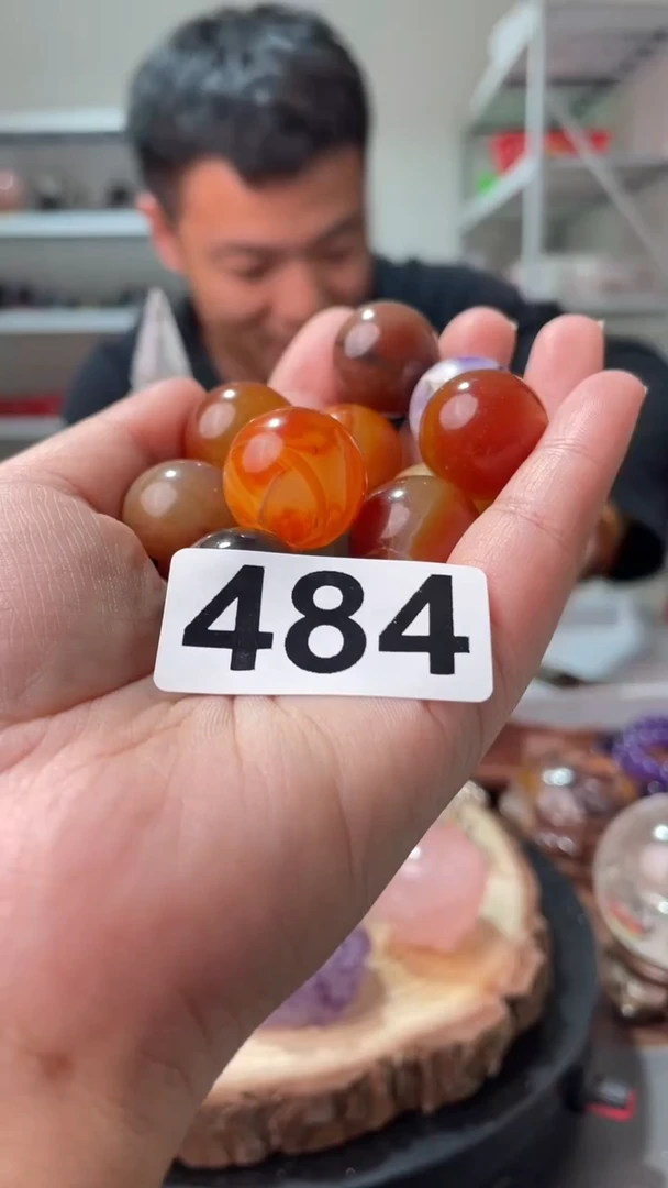 未镶嵌发晶大型摆件（非配饰）多色球一包482