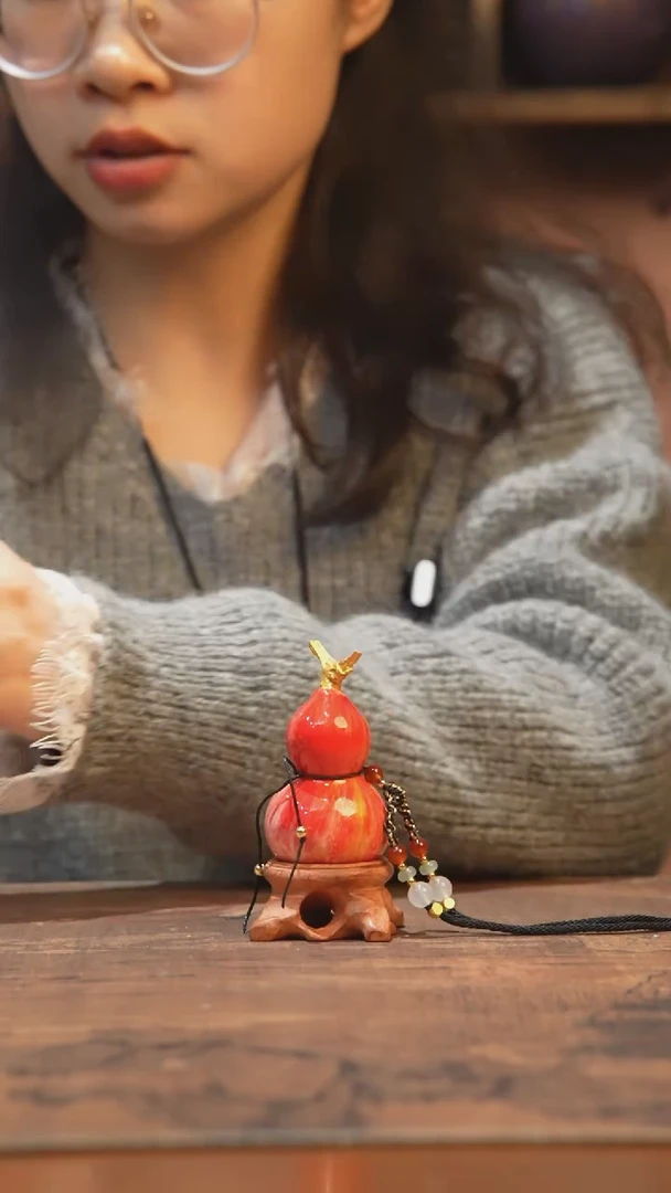 【闪购商品】399号-大漆飘漆小葫芦脖挂