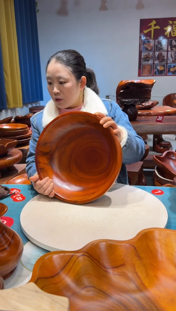 木 圆盘  34*34*9