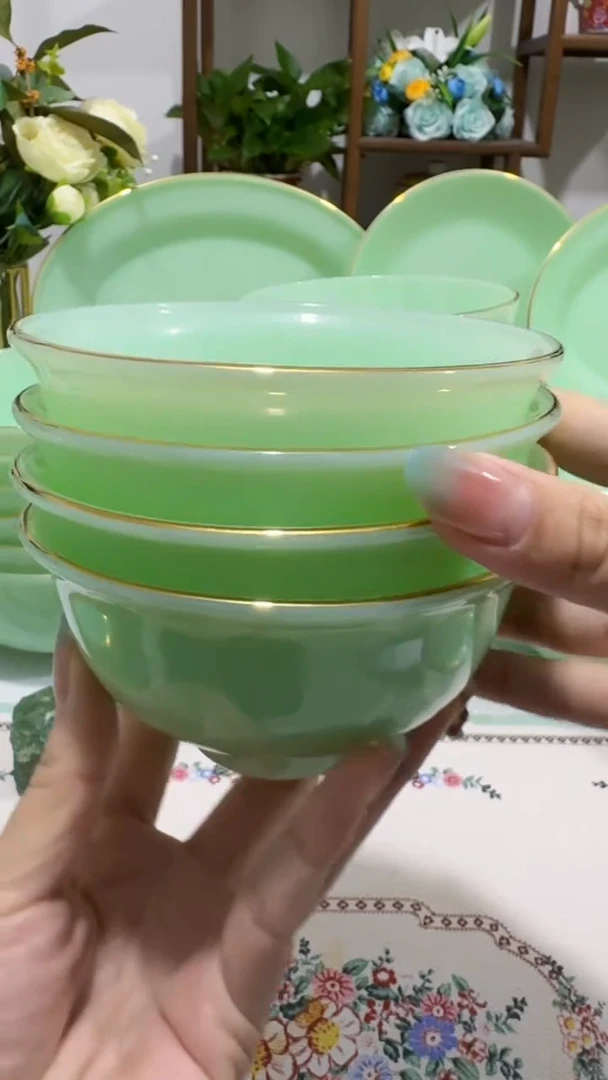 4.5英寸玉瓷碗4个口径11.5厘米