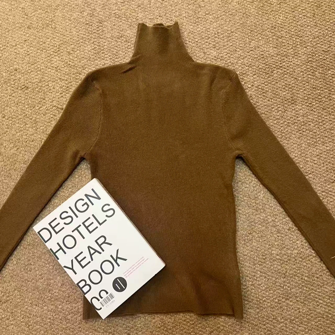 高领毛衫 A 浅卡色 10025