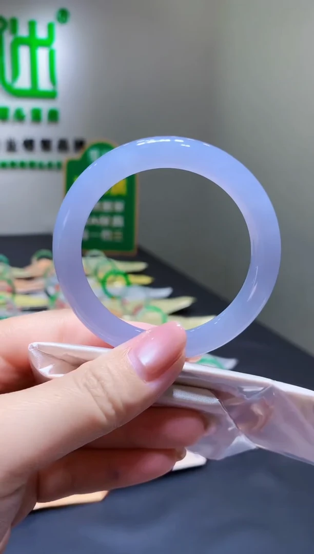 未镶嵌手镯翡翠-k313天然缅甸A货翡翠53.8圆条