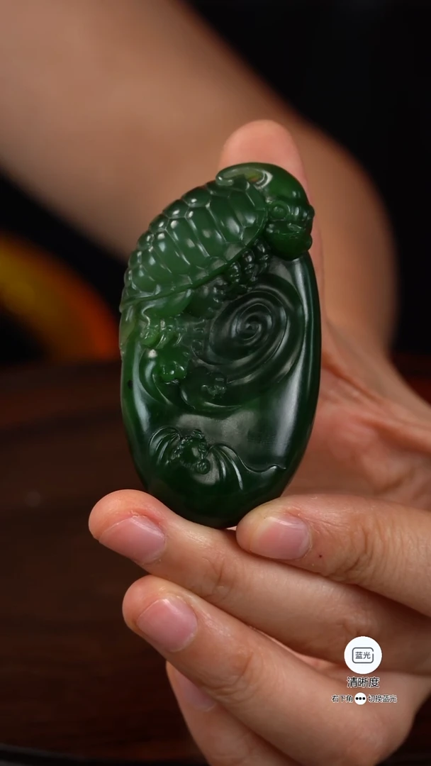 和田玉（碧玉）未镶嵌挂件006荣归故里