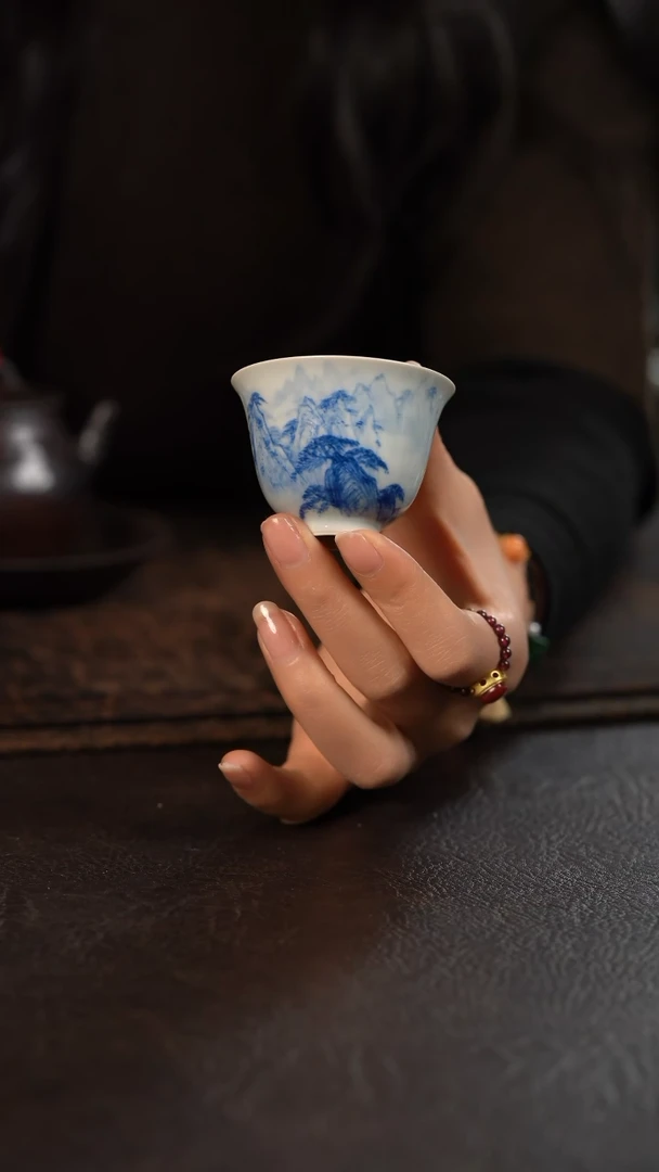 【闪购商品】杯聚澜堂重工山水小铃铛杯141号