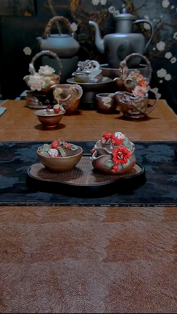 ❤****❤石榴套装柴烧
